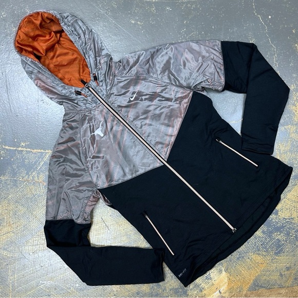 Nike Sweaters - Nike Texas Longhorns Full Zip Hooded Sweater Jacket 27056X-TX5 Medium Orange